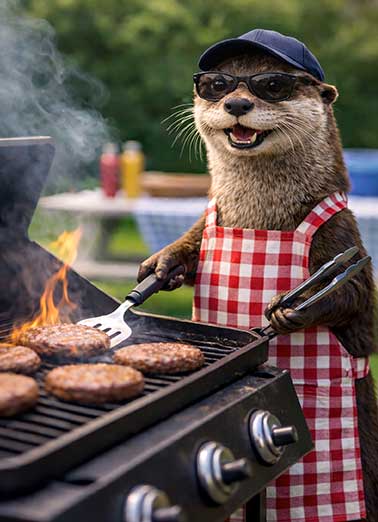 Otterly Wonderful Funny Father's Day     Wishing a great Dad a Otterly Wonderful Father's Day